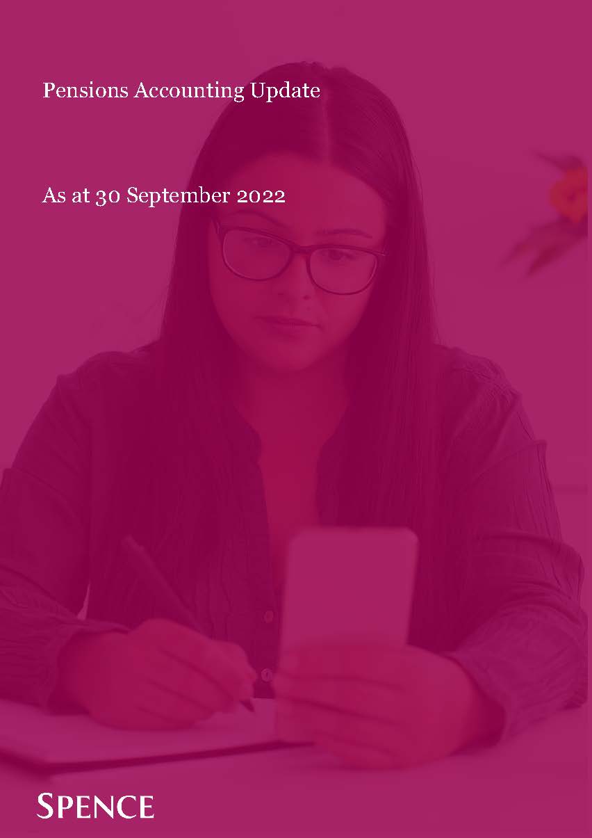 A woman with glasses is writing in a notebook while looking at her phone. The image has a pink overlay with text: 